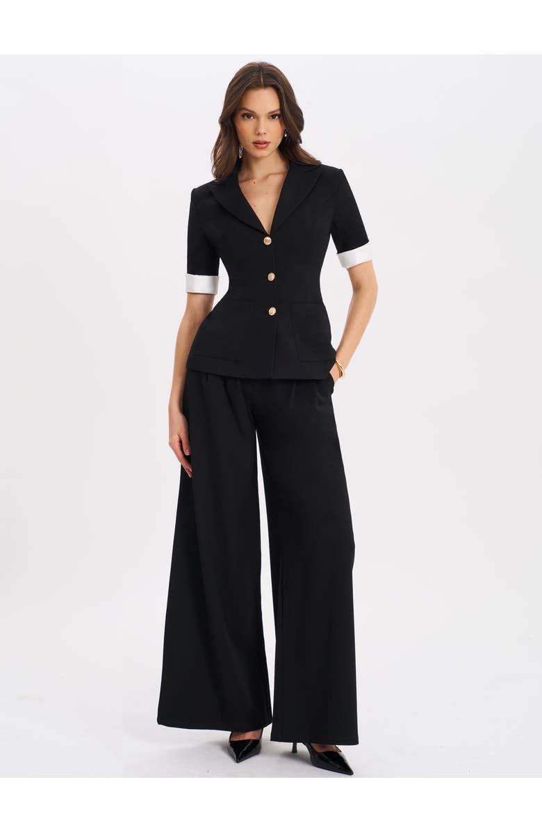 Miss Circle Aleena Short Sleeve Business Casual Blazer, Alternate, color,