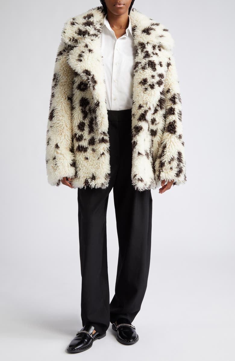 Stella McCartney Horse Print Cotton Button-Up Shirt, Alternate, color,