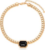 Ettika Emerald Deco Collar Necklace