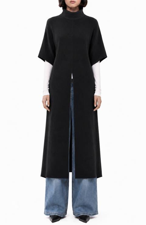 Bree Mock Neck Midi Tunic Sweater