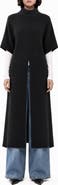 BY DESIGN Bree Mock Neck Midi Tunic Sweater