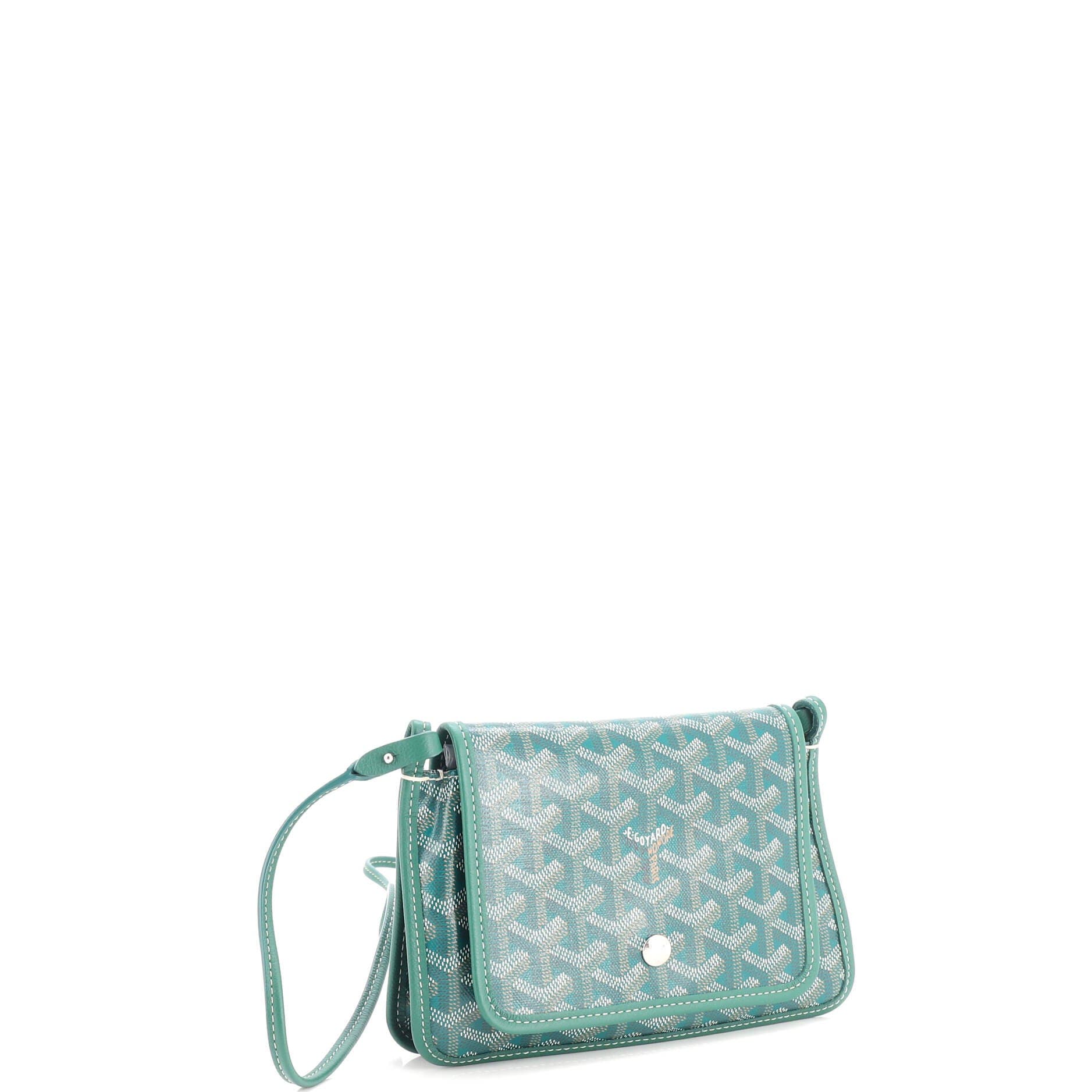 Plumet Clutch Wallet Coated Canvas, Alternate, color, Green