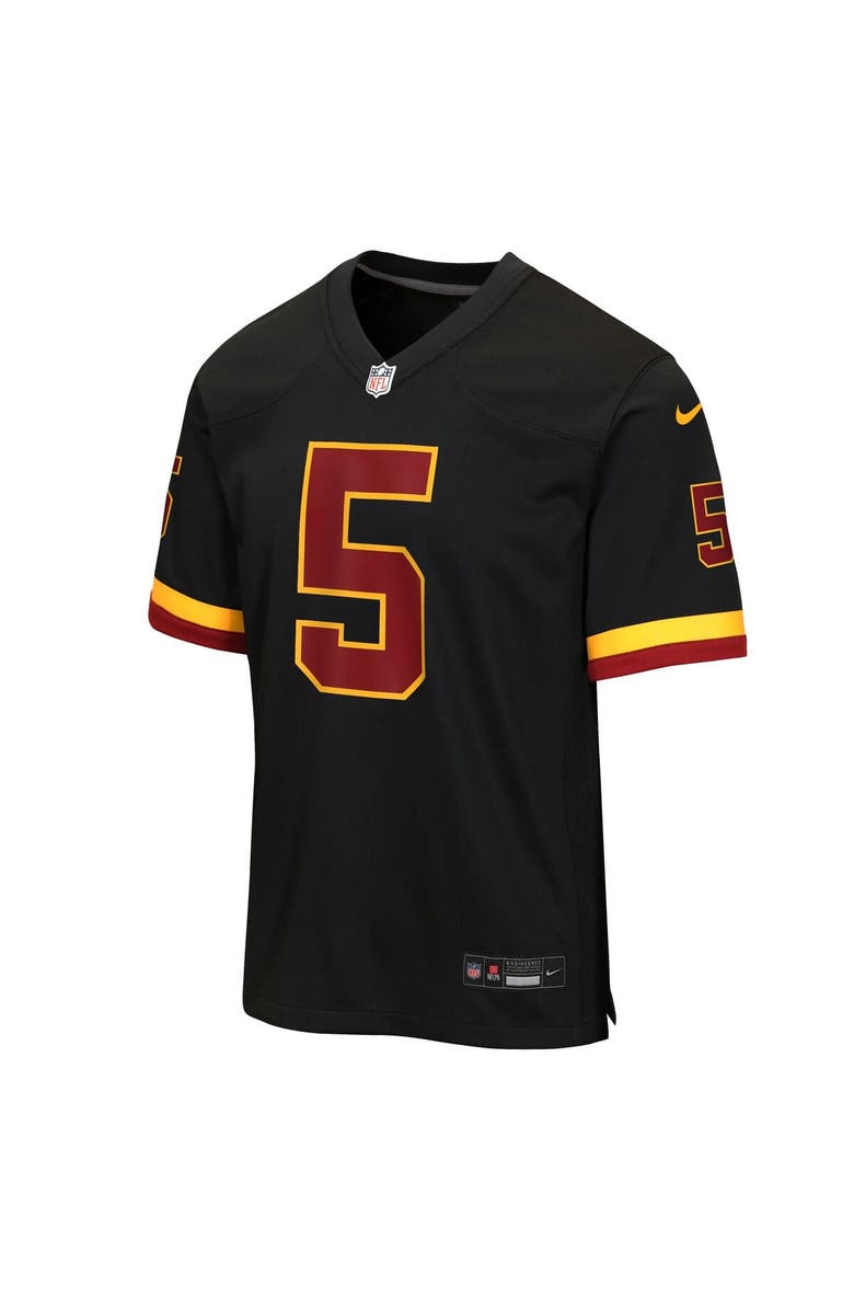 Nike Youth Nike Jayden Daniels Black Washington Commanders Hail Raiser Alternate Game Jersey, Alternate, color, Black