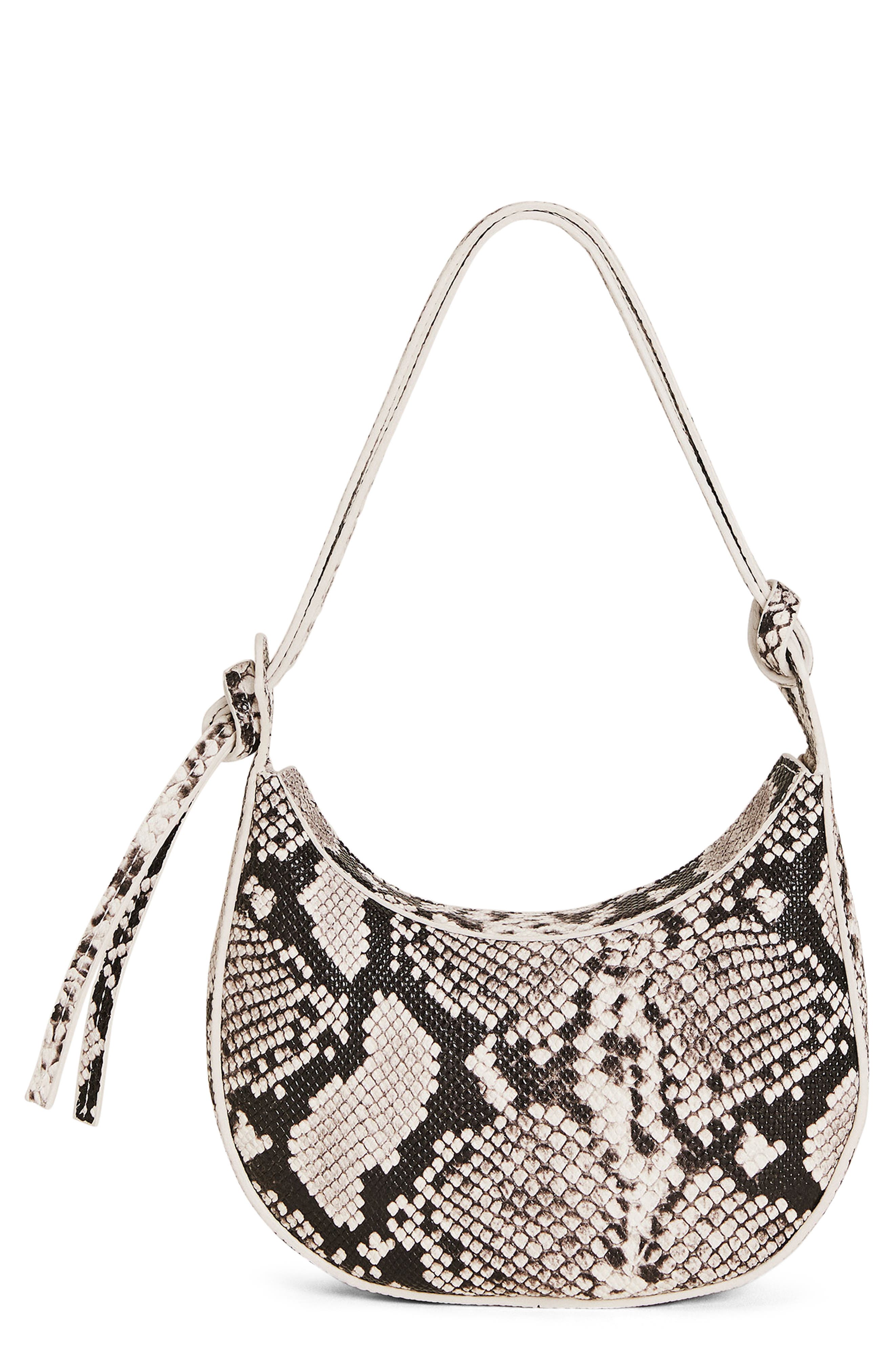 Reformation Mini Rosetta Leather Shoulder Bag, Main, color, 