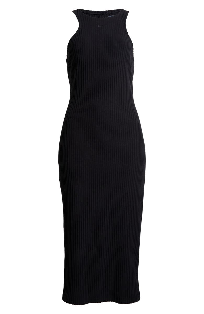 Nike Sportswear Chill Knit Sleeveless Rib Midi Dress, Alternate, color, 