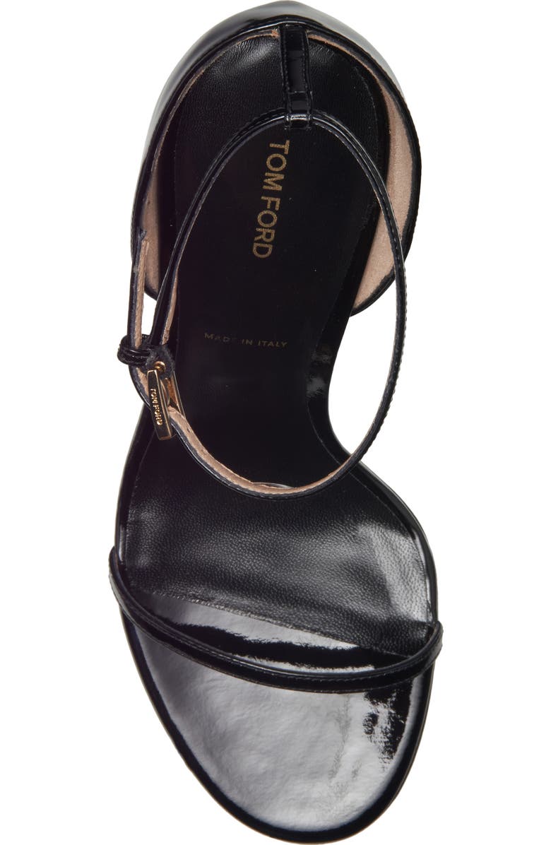 TOM FORD Vertigo Ankle Strap Sandal, Alternate, color, Naa Black