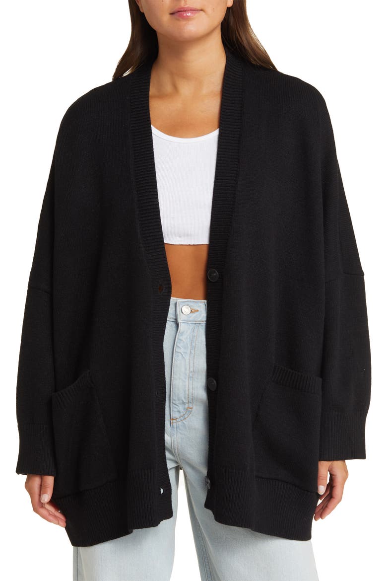 Tiger Oversize Cardigan, Main, color, TIGER HEAD