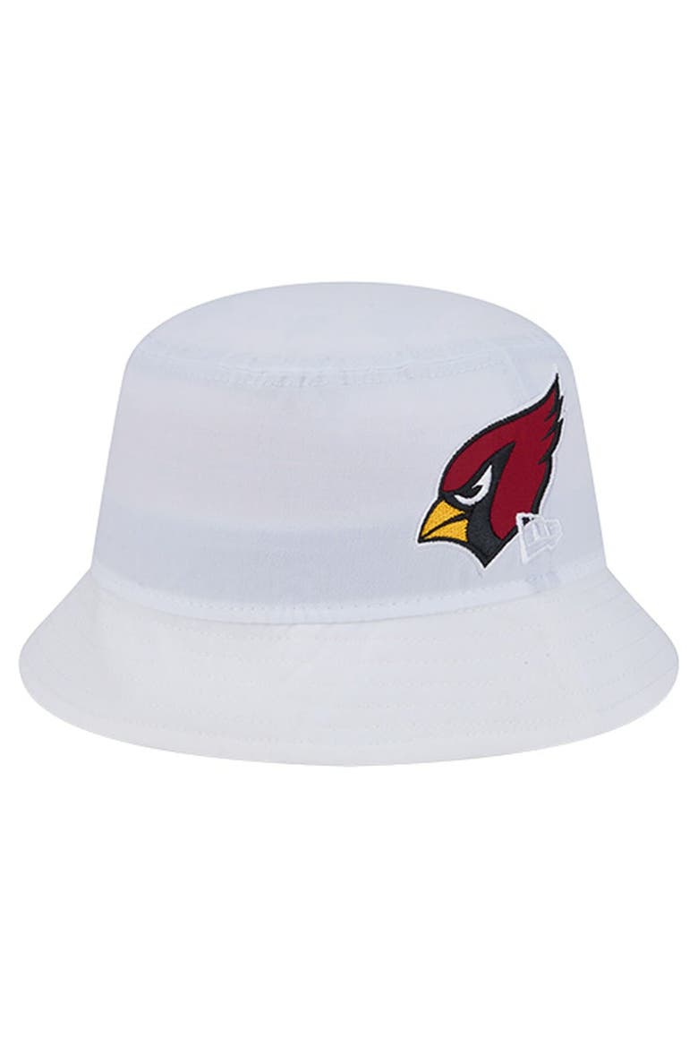 Men's New Era White Arizona Cardinals Helmet Bucket Hat, Alternate, color, White
