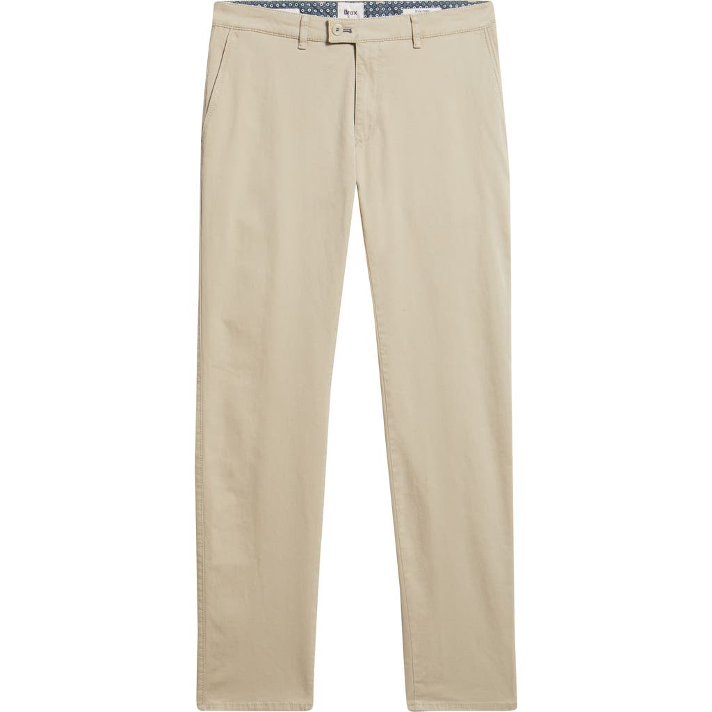 Brax Fabio Idx Flat Front Modern Fit Cotton Blend Chinos In Neutral