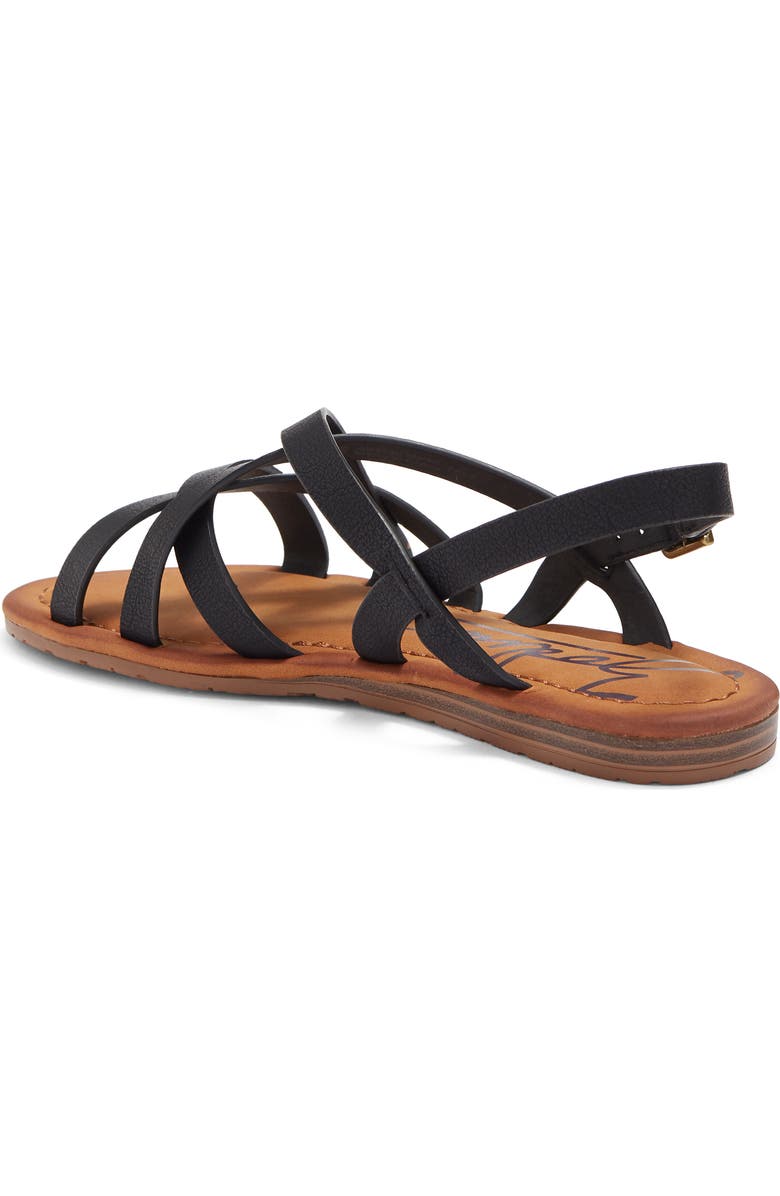 Zodiac Yale Strappy Flat Sandal, Alternate, color,