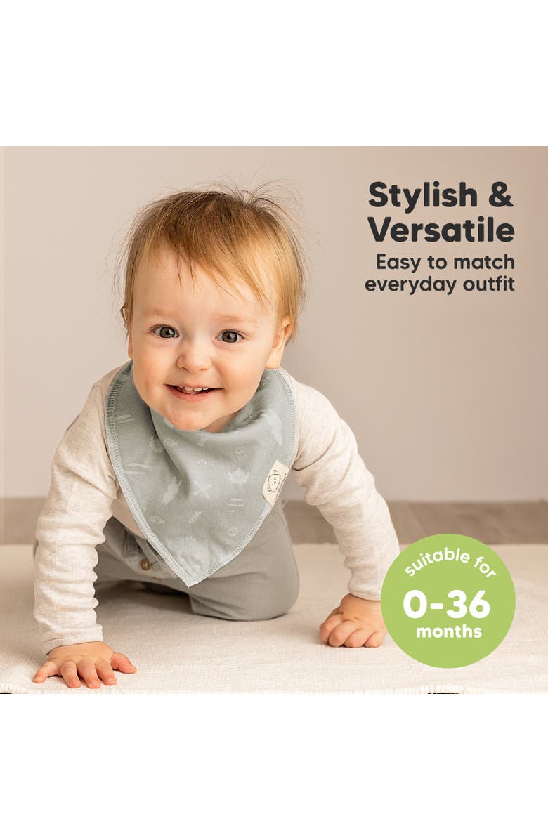 KeaBabies 8-Pack Organic Bandana Bibs, Alternate, color, Nordic