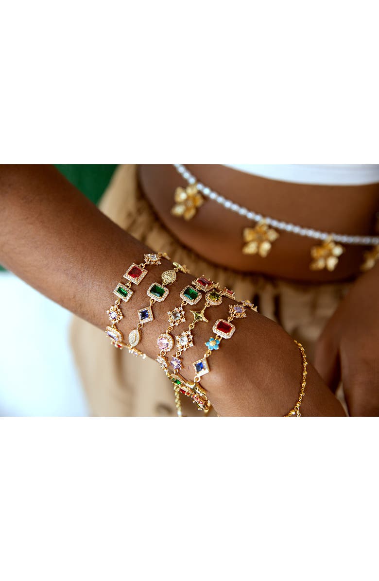 VIDAKUSH Organized Chaos Bracelet, Alternate, color, Gold/ Multi