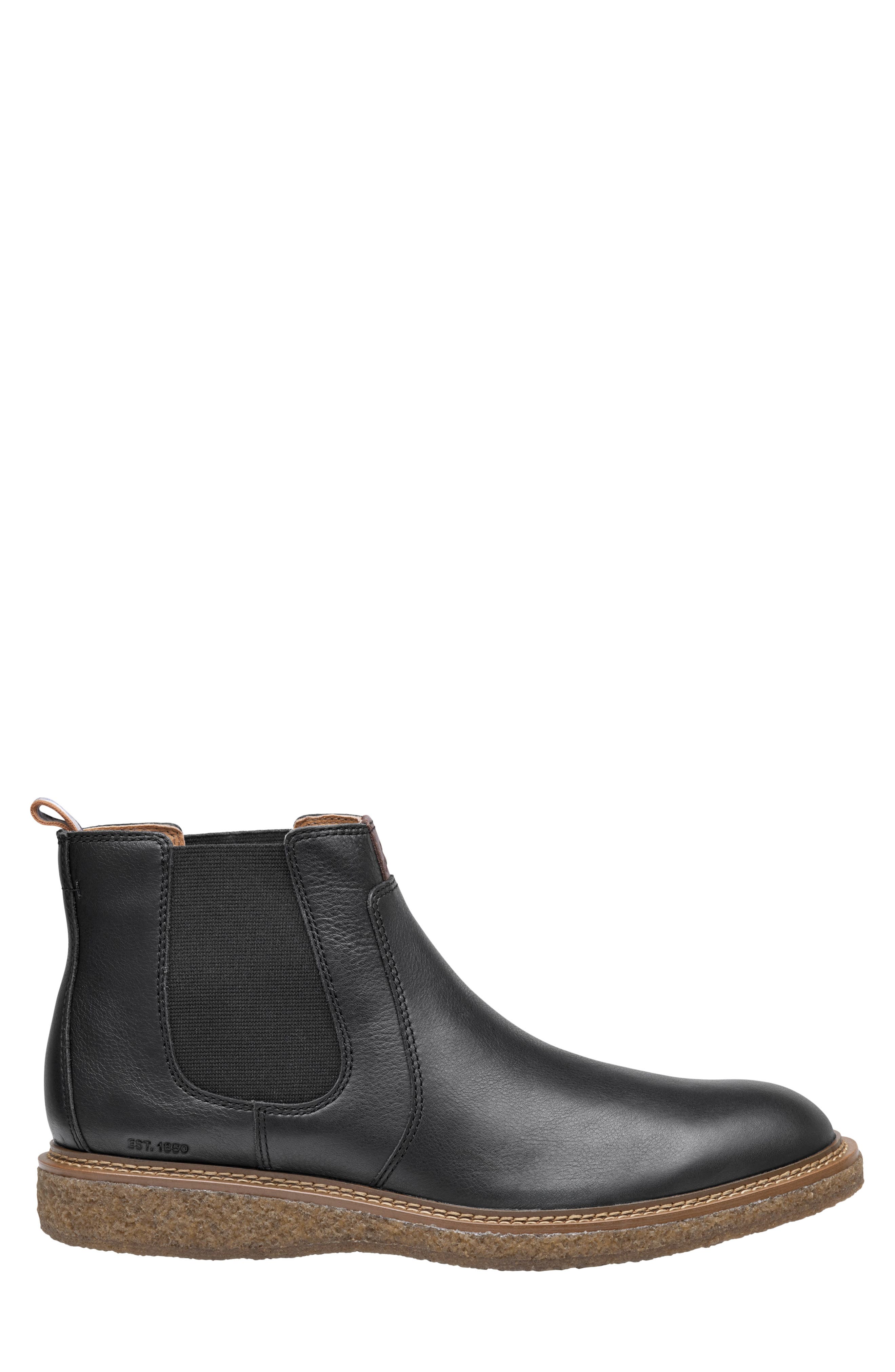 Clint Chelsea Boot, Alternate, color, BLACK FULL GRAIN