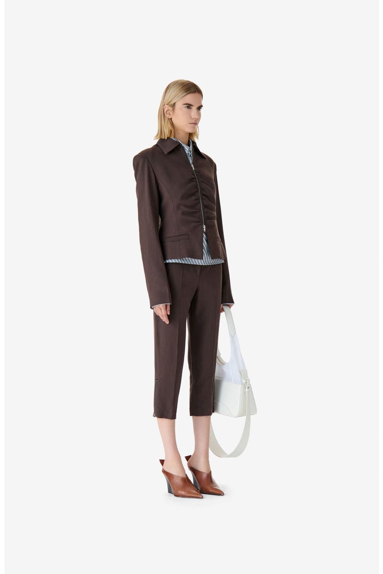 Helvina Jacket, Alternate, color, Dark Brown