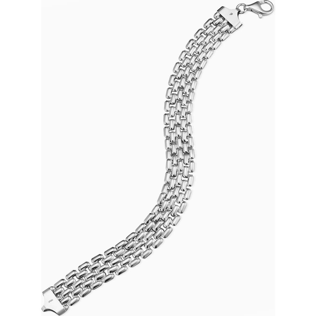 Oradina Sterling Silver The Panther Necklace In Silver