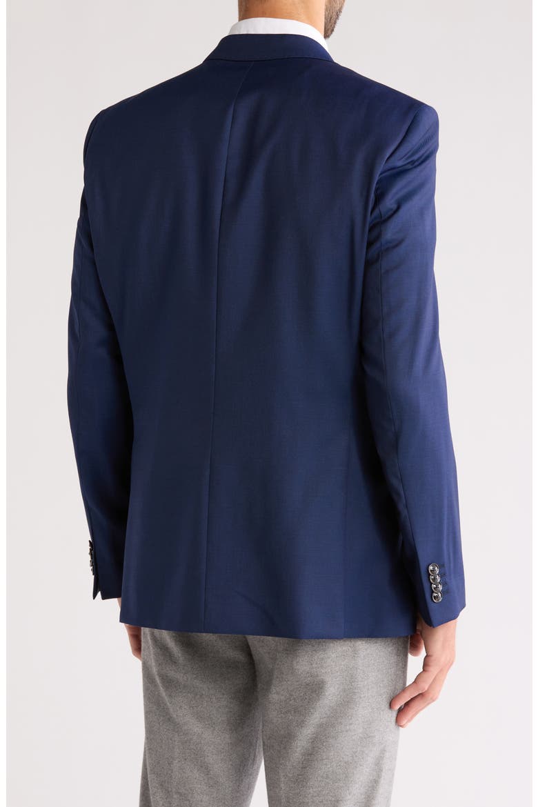 Notch Lapel Virgin Wool Sport Coat, Alternate, color, BLUE