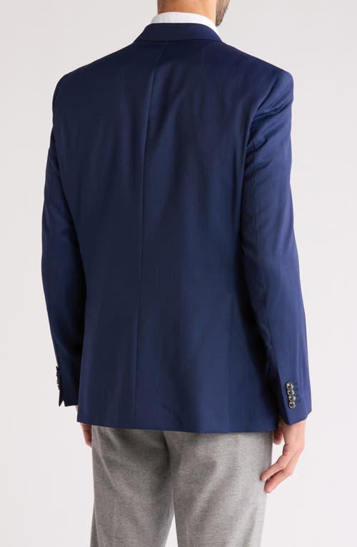 Digel Notch Lapel Virgin Wool Sport Coat In Blue