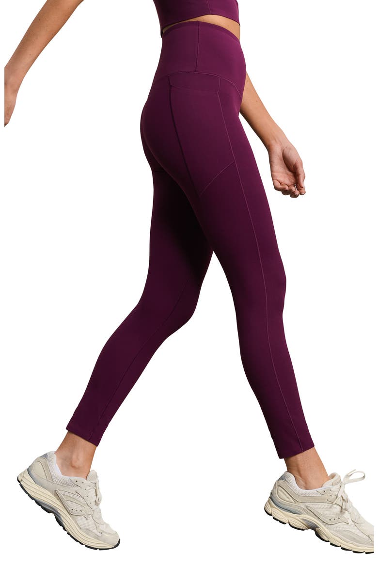 Revive Pockets 7/8 Leggings, Alternate, color, DARK BERRY