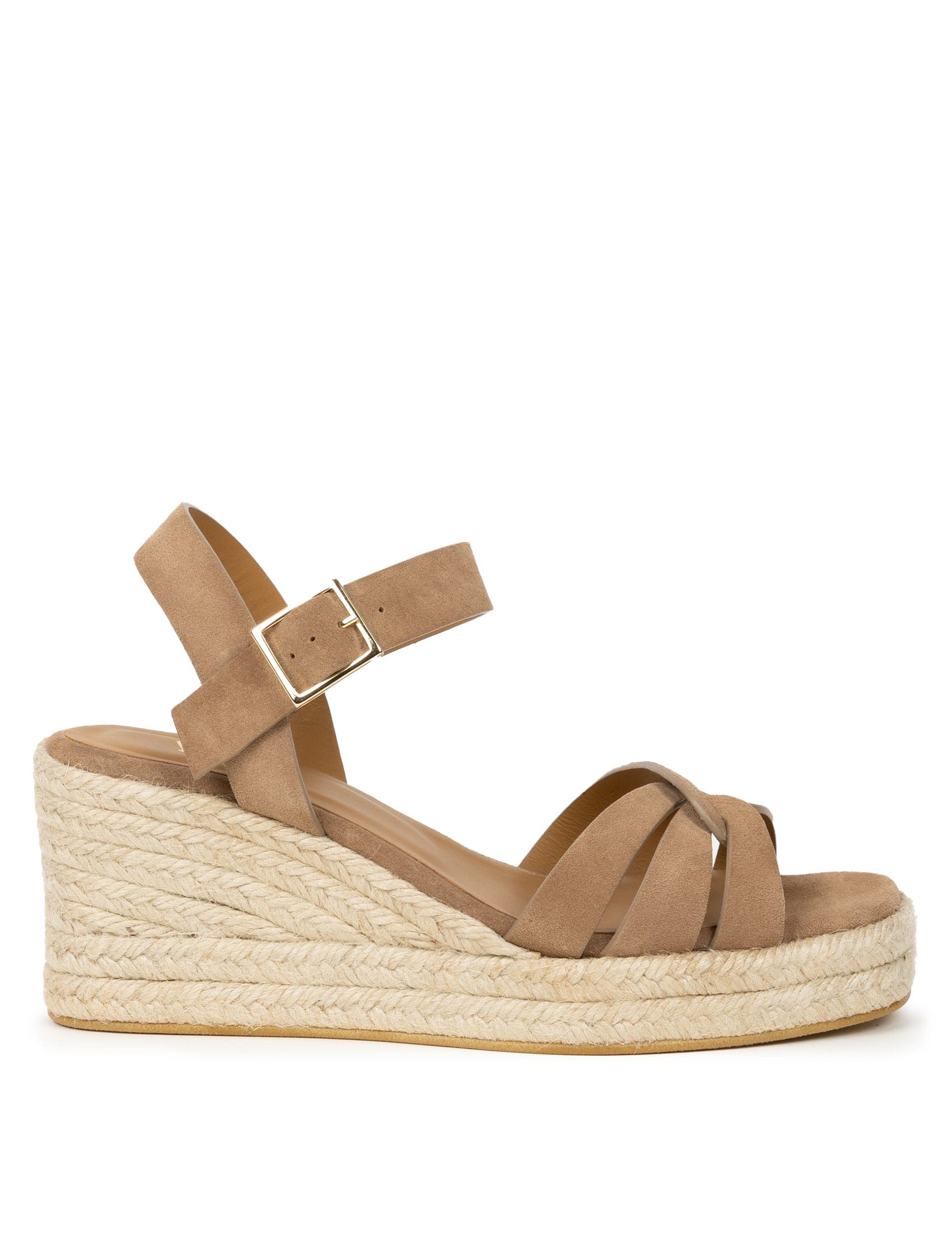 Hisa Espadrille Wedges, Main, color, Antelope