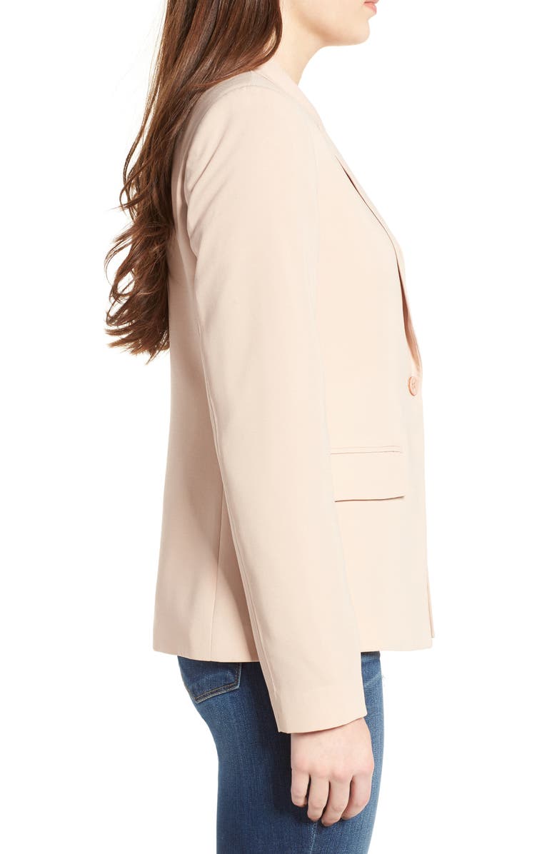 Mural Structured Blazer, Alternate, color, Nude