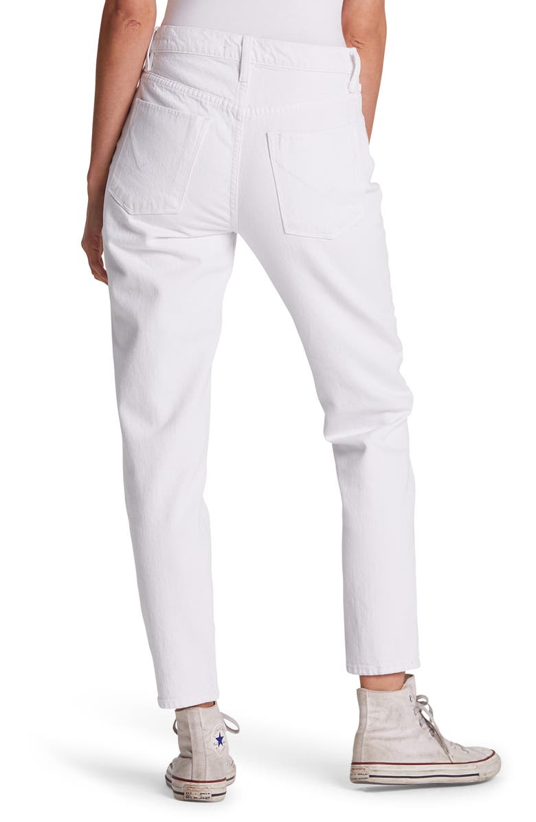 Hudson Jeans Bettie High Waist Tapered Jeans, Alternate, color, White