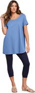 Roaman's Plus Size Cotton Ultimate Scoopneck Swing Tunic