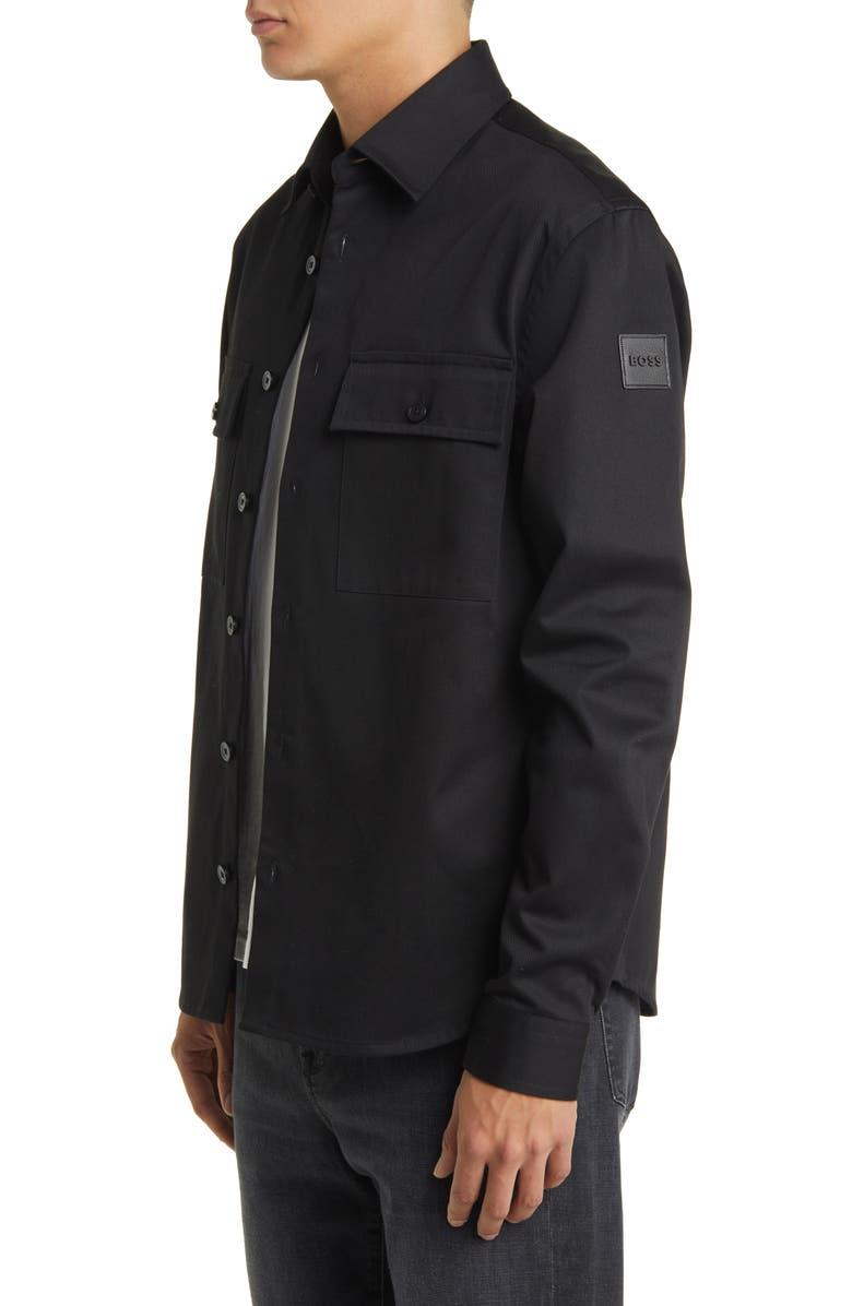 BOSS Owen Cotton Shirt Jacket, Alternate, color, 