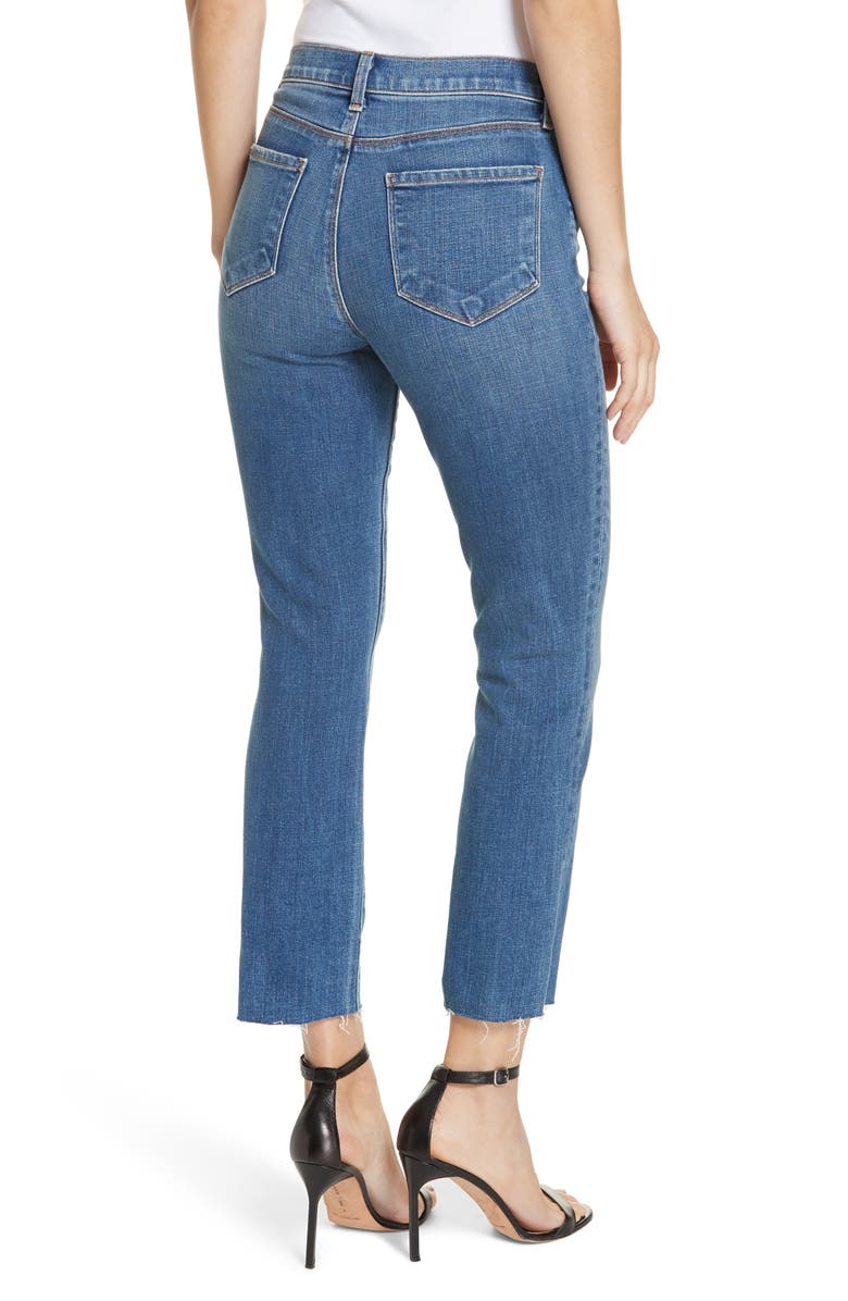 L'AGENCE Sada Crop Slim Jeans, Alternate, color,