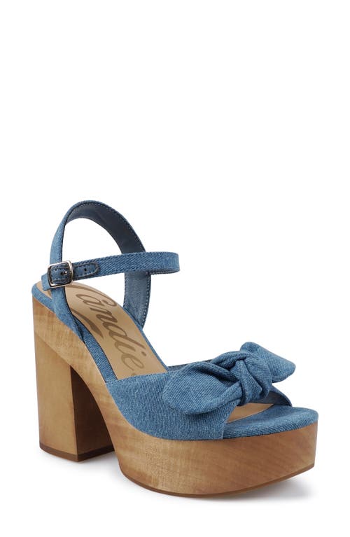 Candies Candie's Knotted Platform Sandal In Blue