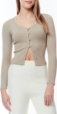 BY DESIGN Sienna Ribbed Crop Cardigan