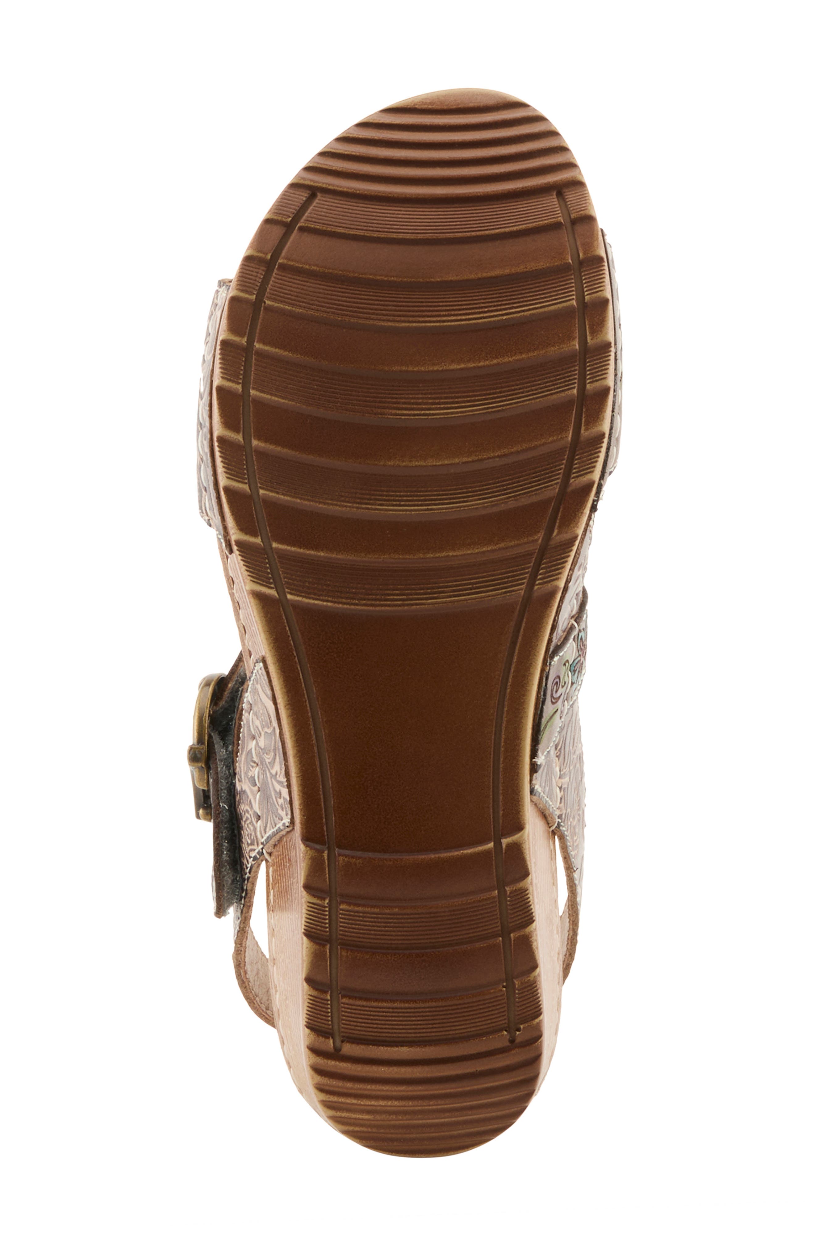 L'Artiste by Spring Step Gottaget Wedge Sandal, Alternate, color, Grey Multi