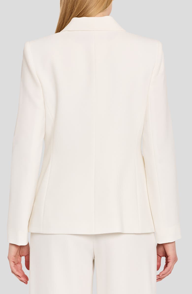 Tahari ASL One-Button Blazer, Alternate, color, White