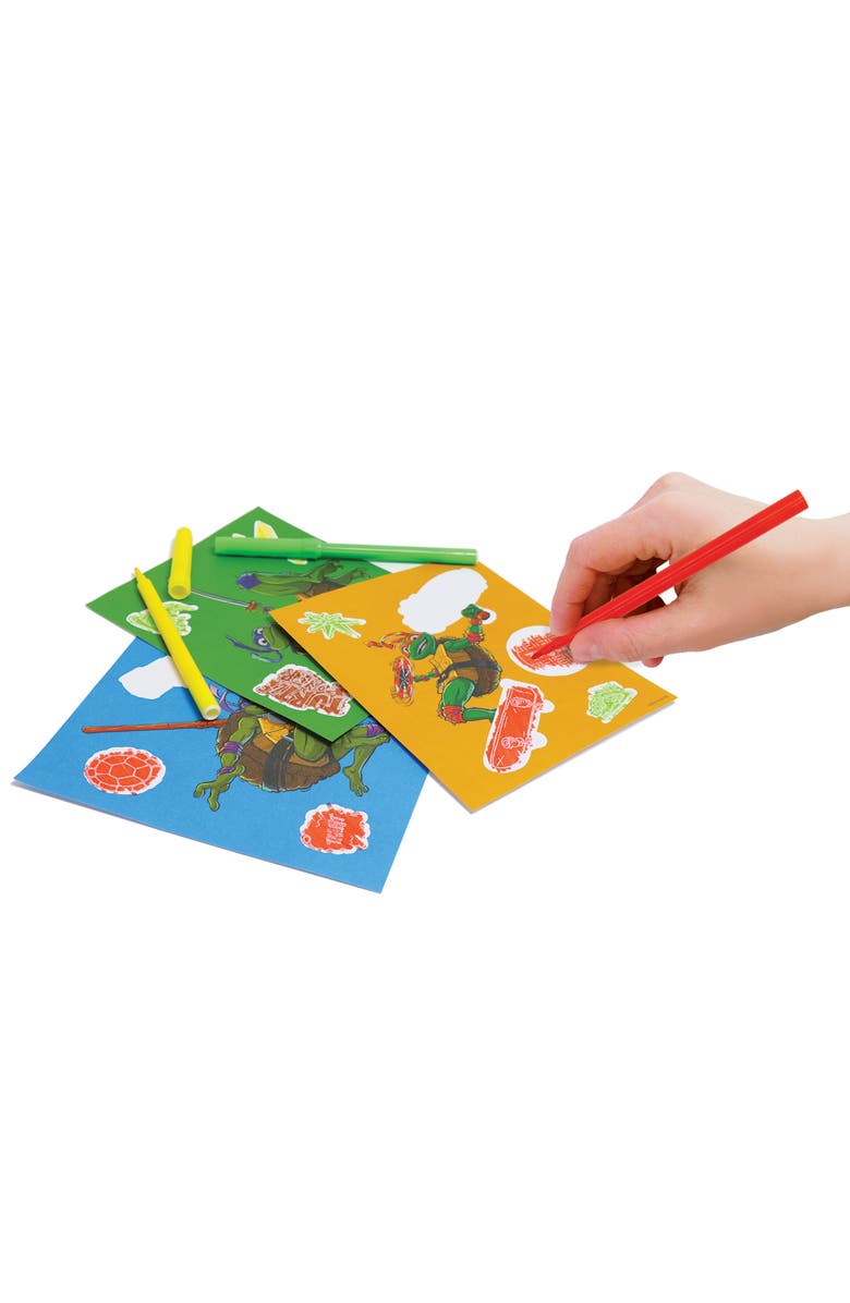 Tara Toy Tmnt Mutant Mayhem Deluxe Activity Set W/ Magic Reveal & Posters, Alternate, color, Multicolored