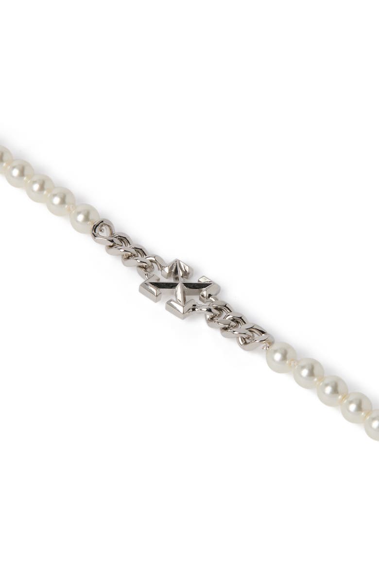 OFF WHITE Men's Arrow Pearl Full Bracelet, Alternate, color, 