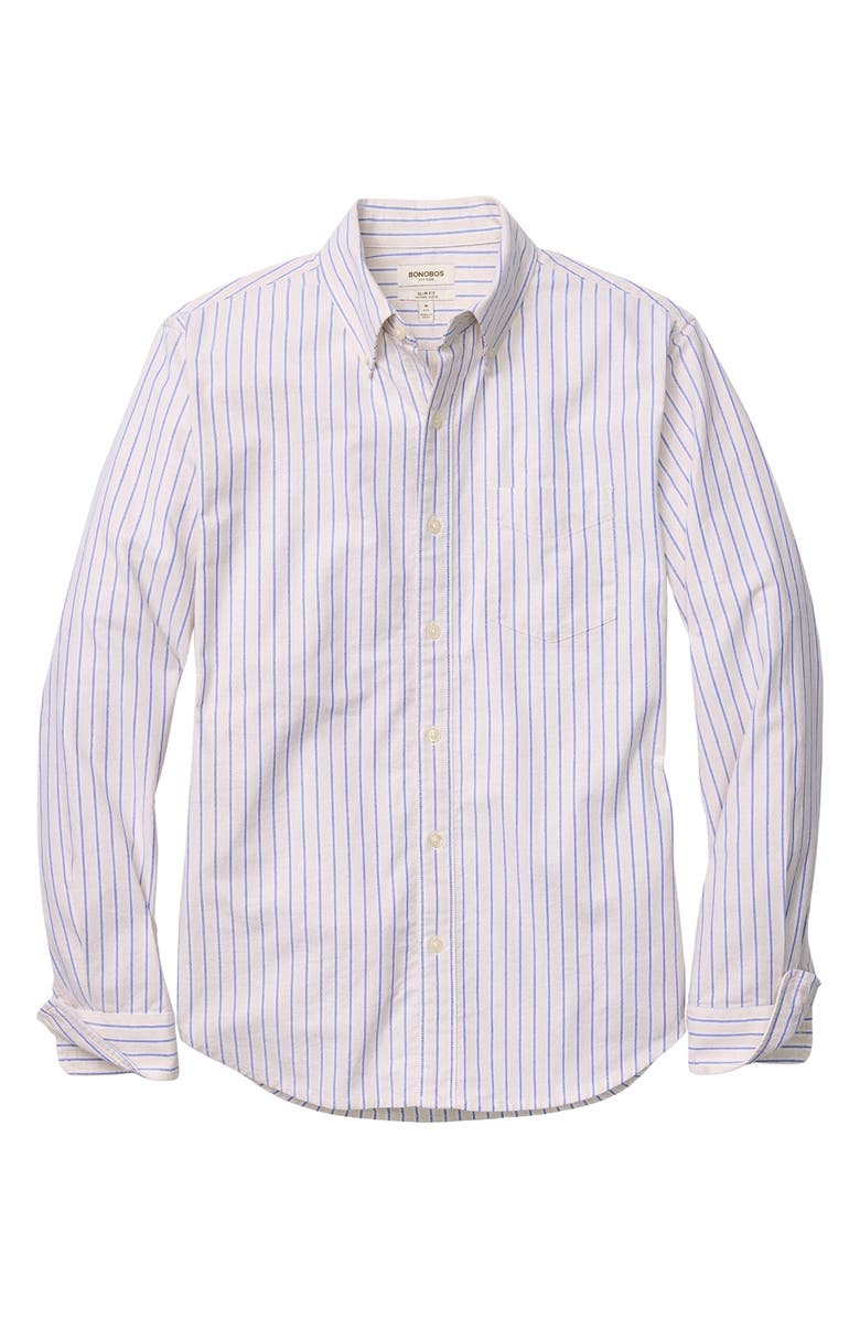 Bonobos Everyday Slim Fit Stripe Cotton Button-Down Oxford Shirt, Main, color, Dexter Oxford Stripe C10