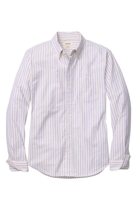 Everyday Slim Fit Stripe Cotton Button-Down Oxford Shirt
