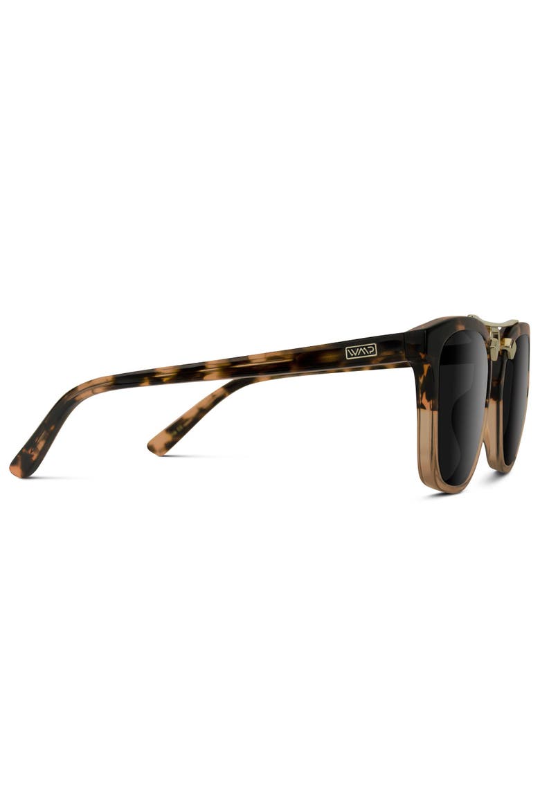 Demi - 51mm Oversized Square Polarized Sunglasses, Alternate, color, Crystal Brown Tortoise