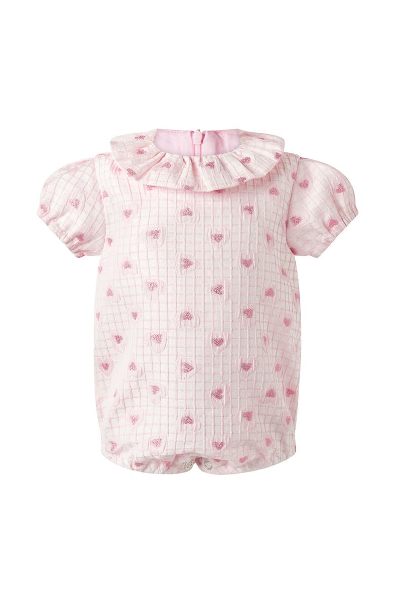 Rachel Riley Heart Check Damask Bubble, Main, color, Pink