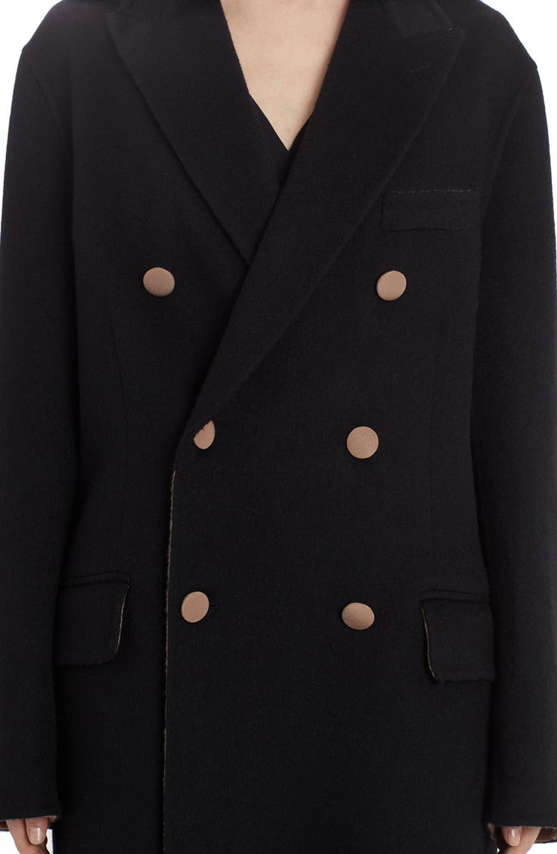 Dolce&Gabbana Double Breasted Wool & Cashmere Coat, Alternate, color,