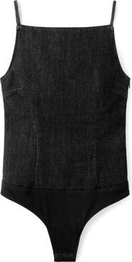 MANGO June Denim Bodysuit
