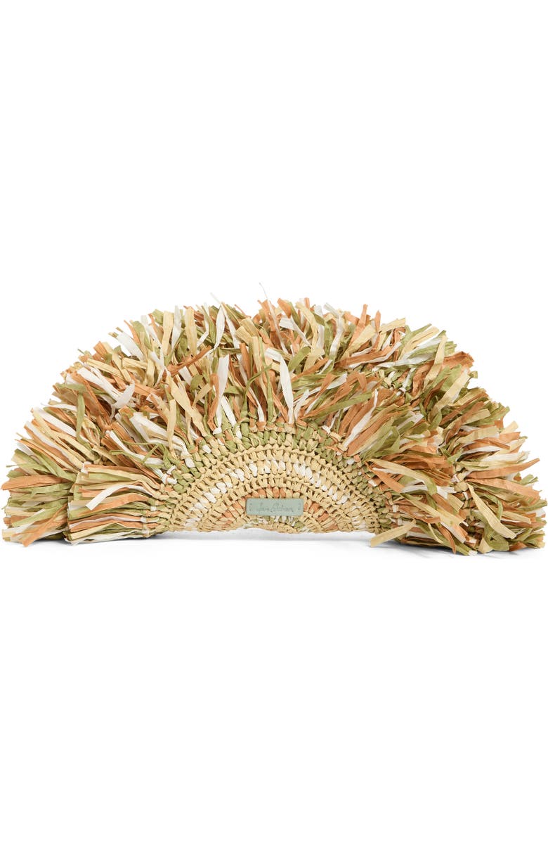Sam Edelman Lily Straw Clutch, Alternate, color, Green
