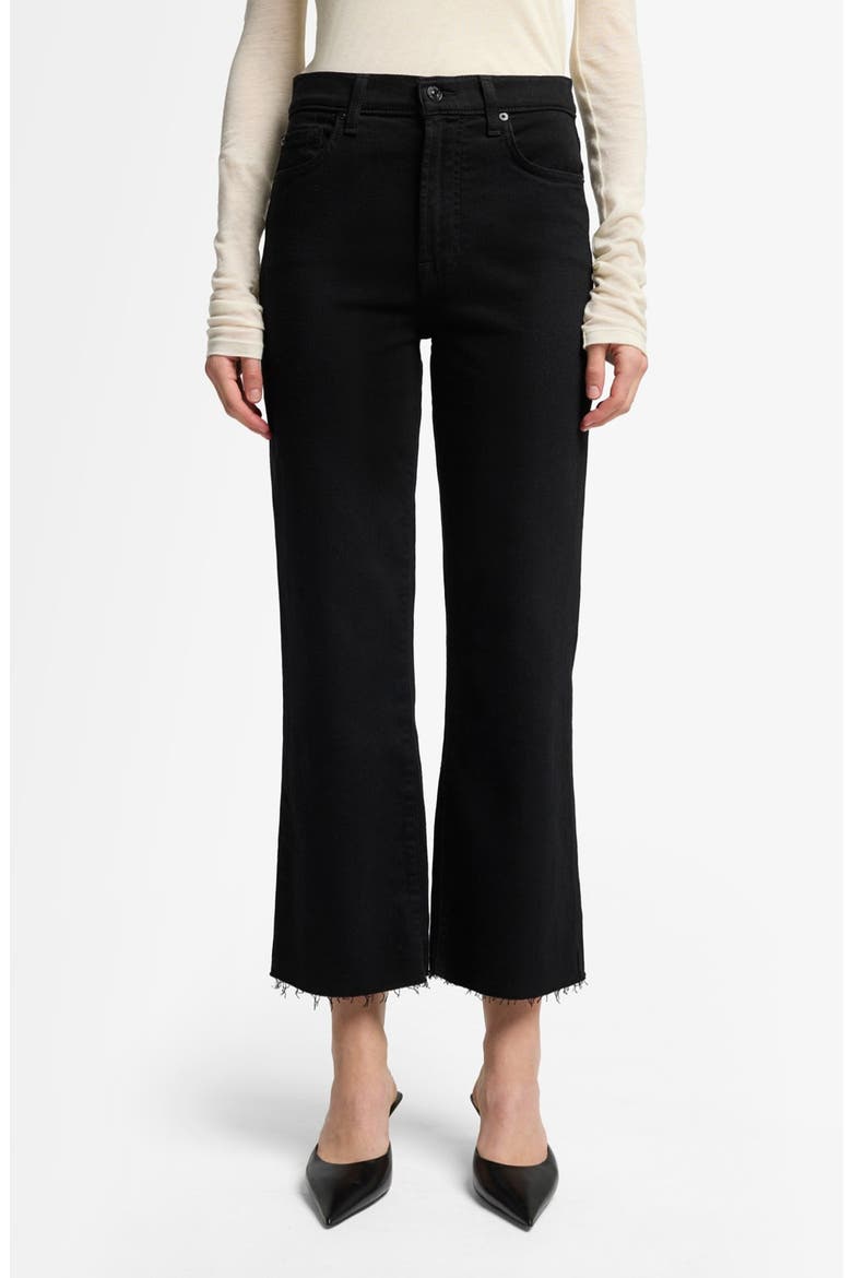 Alexa Crop Straight Leg Jeans, Main, color, BLACK