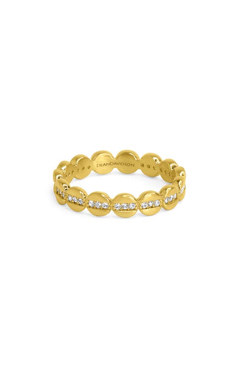 Petite Pave Topaz Stacking Ring