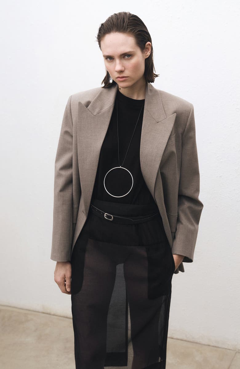 MANGO Wool & Cotton Crewneck Sweater, Alternate, color,