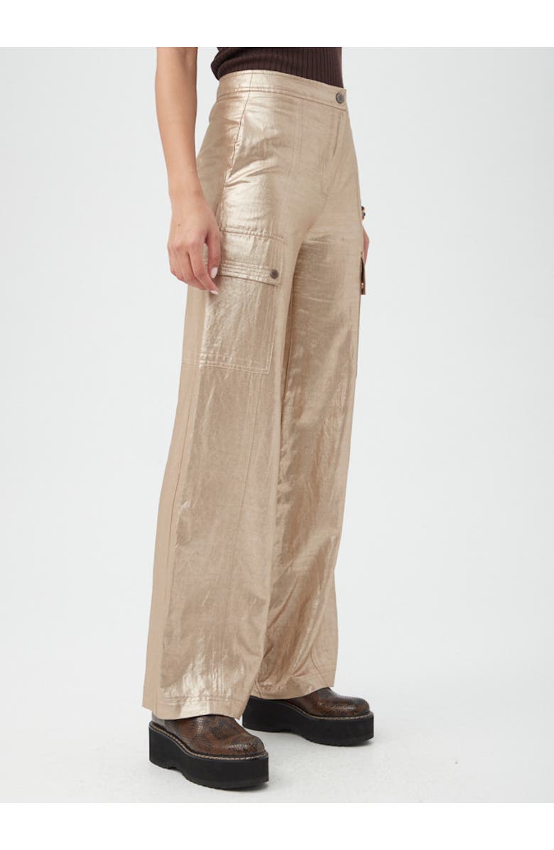 Trina Turk Fatima Metallic Pant, Alternate, color, 