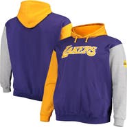 FANATICS Men's Fanatics Branded Purple/Gold Los Angeles Lakers Big & Tall Double Contrast Pullover Hoodie
