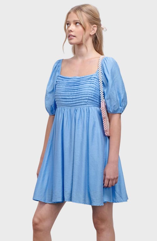 BLU PEPPER BLU PEPPER PUFF SLEEVE MINIDRESS