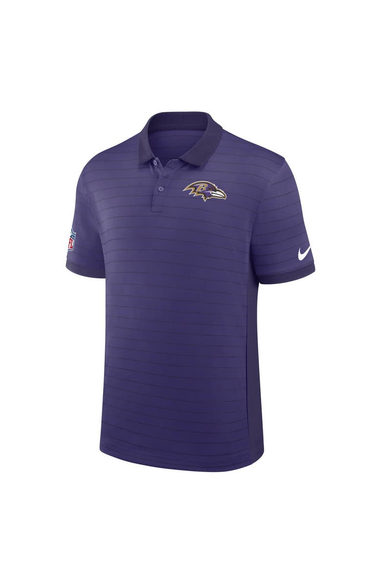 Nike Men's Nike Purple Baltimore Ravens Sideline Victory Stripe Performance Polo, Alternate, color, 