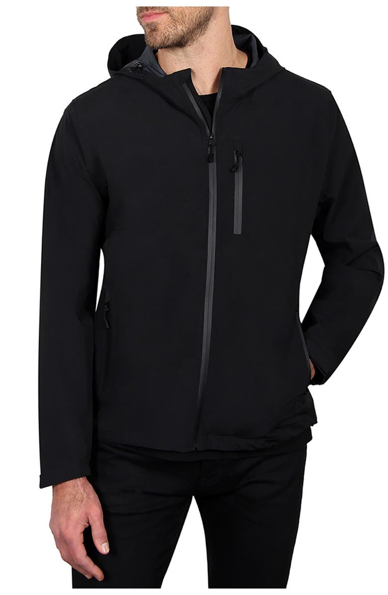 HAGGAR Hooded Waterproof Packable Parka, Main, color,