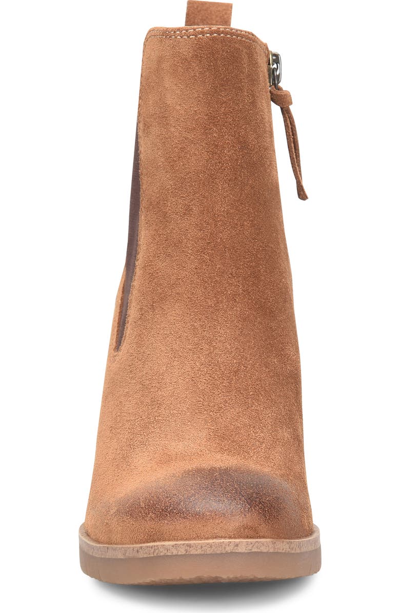 Söfft Monica Wedge Chelsea Boot, Alternate, color, Havana Brown Suede